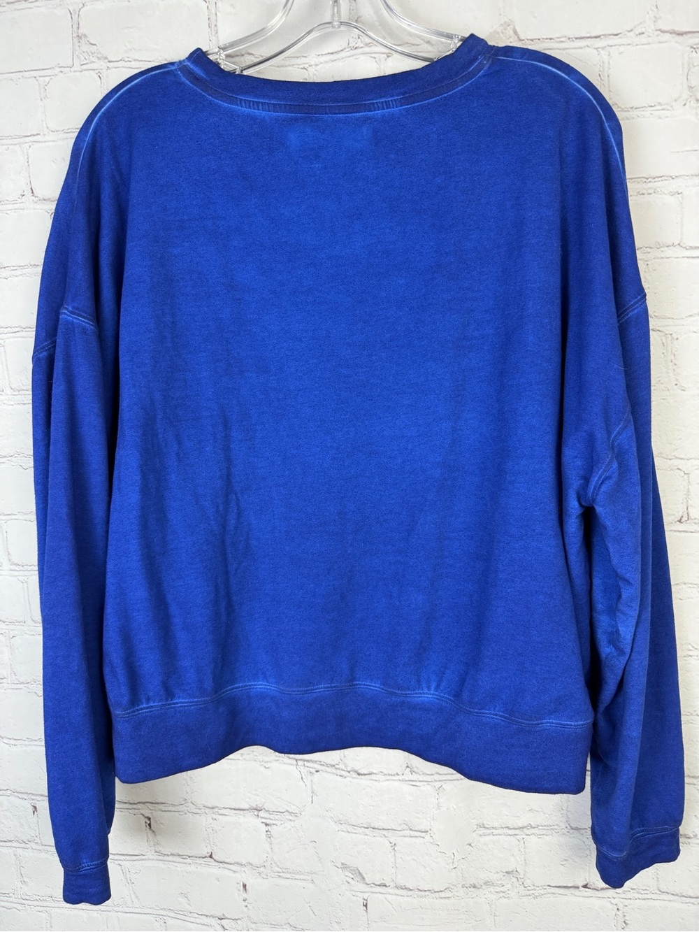 MAJESTIC FILATURES Deluxe Teeshirt blue cotton crewneck sweatshirt, size M - Picture 3 of 10